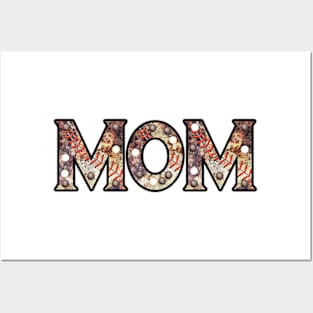 Vintage Baseball Mom Baseball Mama for Sport Lover Mother's Posters and Art